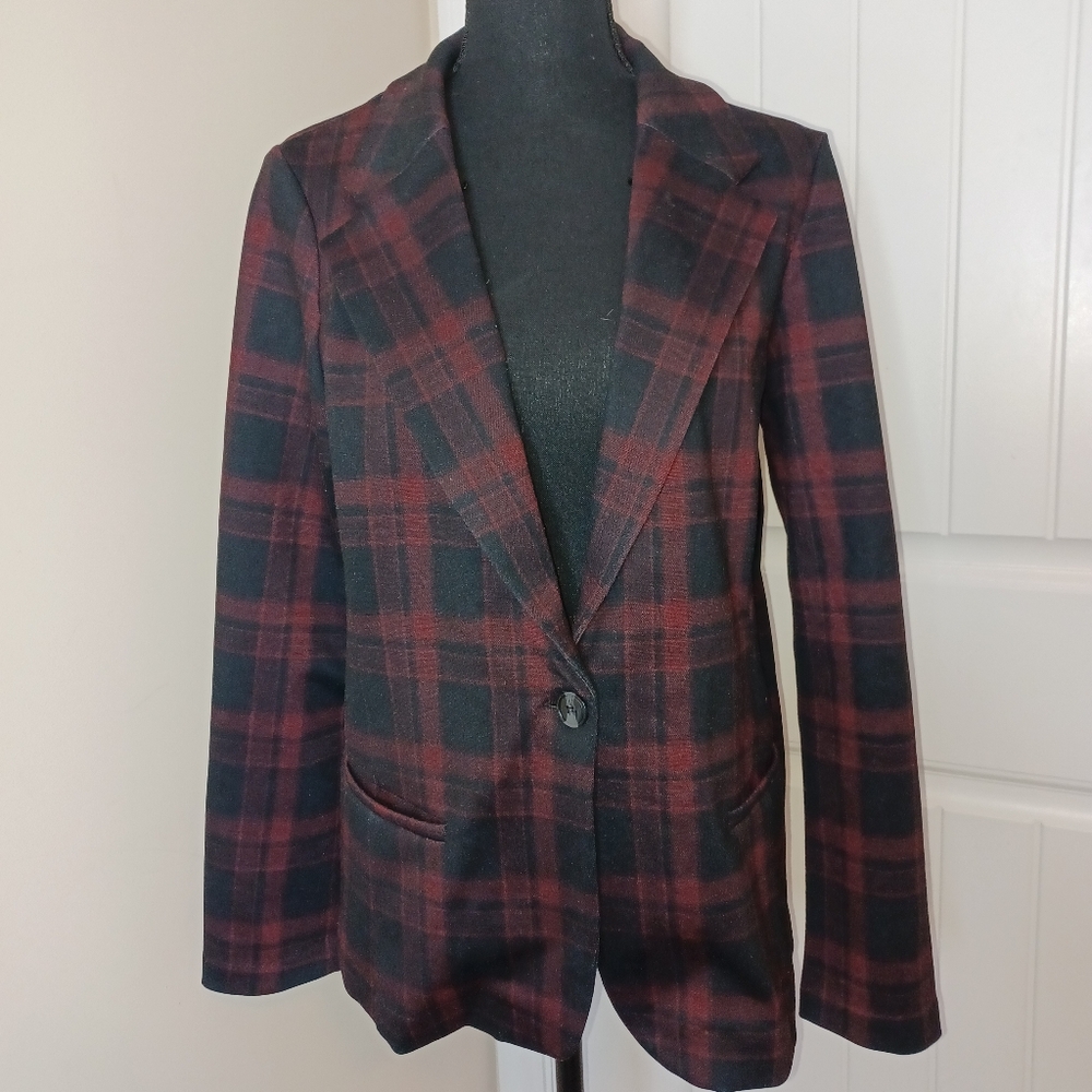 Liverpool Ponte Detachable Faux Fur Trim Blazer Jacket Women's Sz Med - Picture 4 of 12